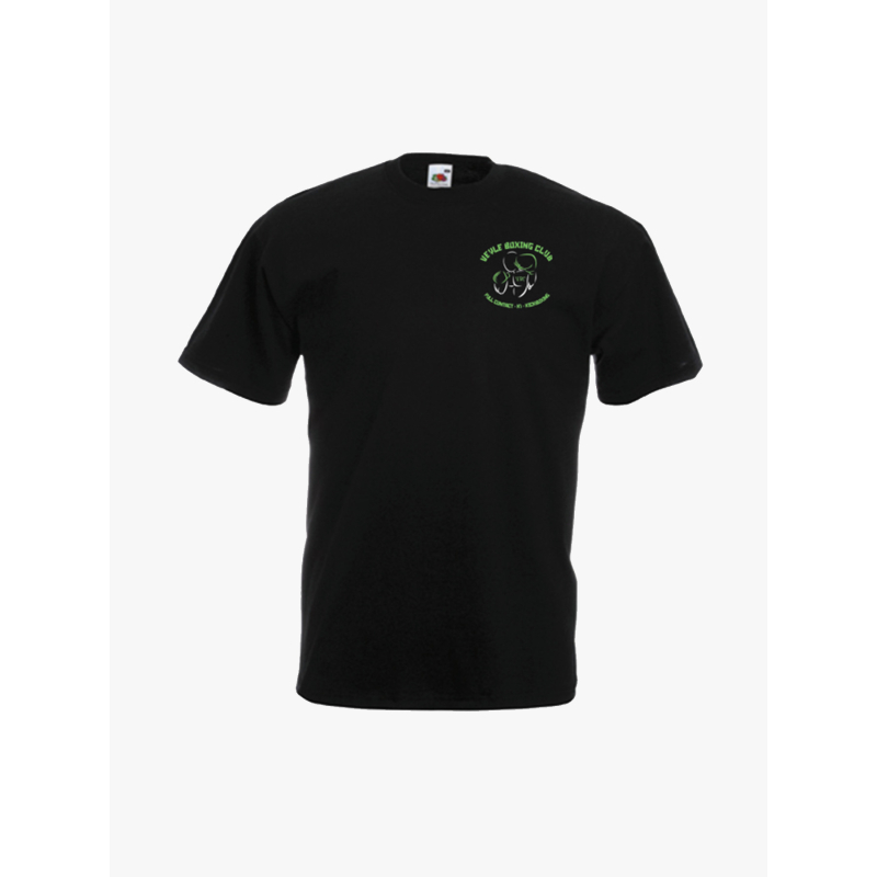 T-shirt Veyle boxing club sérigraphie coeur - Noir Vert Kick