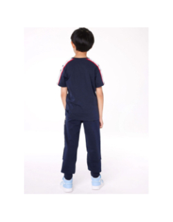 Jogging rib cuff pants logo bleu marine garçon - Champion