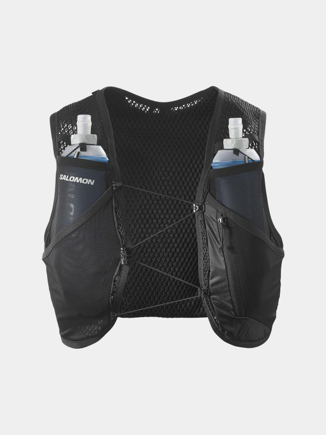 Veste d'hydratation de running avec flasks noir adulte - Salomon