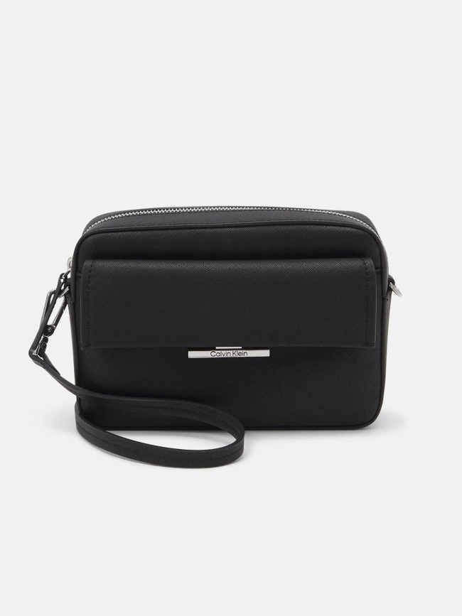 Sac bandoulière linear camera noir femme - Calvin Klein