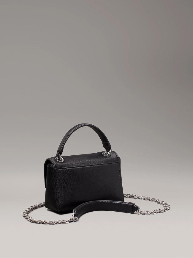 Sac bandoulière re-lock noir femme - Calvin Klein