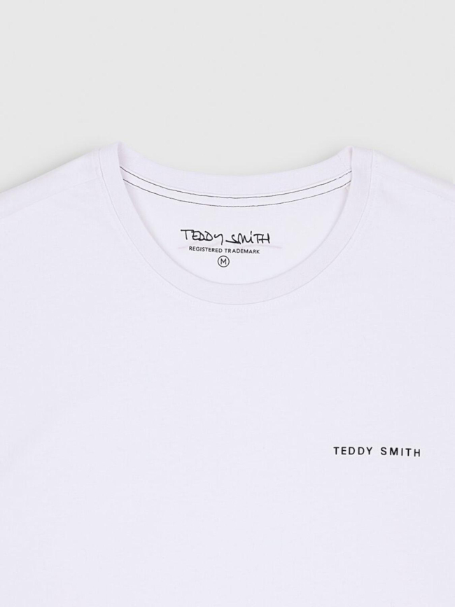 T-shirt manches longues uni logo blanc homme - Teddy Smith