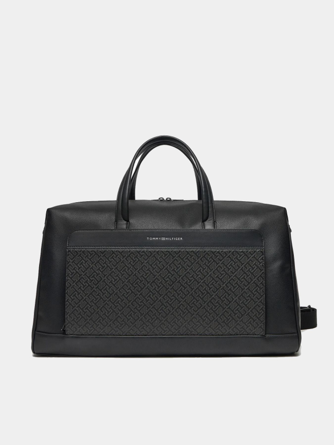 Sac duffle th monogram texturé noir - Tommy Hilfiger