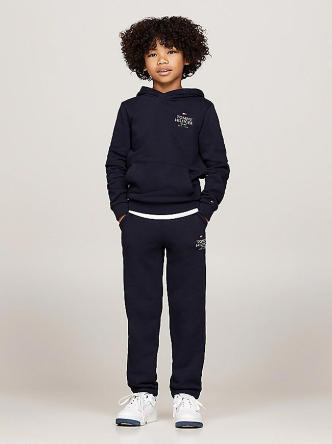 Jogging logo puff print bleu marine enfant - Tommy Hilfiger