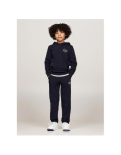 Jogging logo puff print bleu marine enfant - Tommy Hilfiger