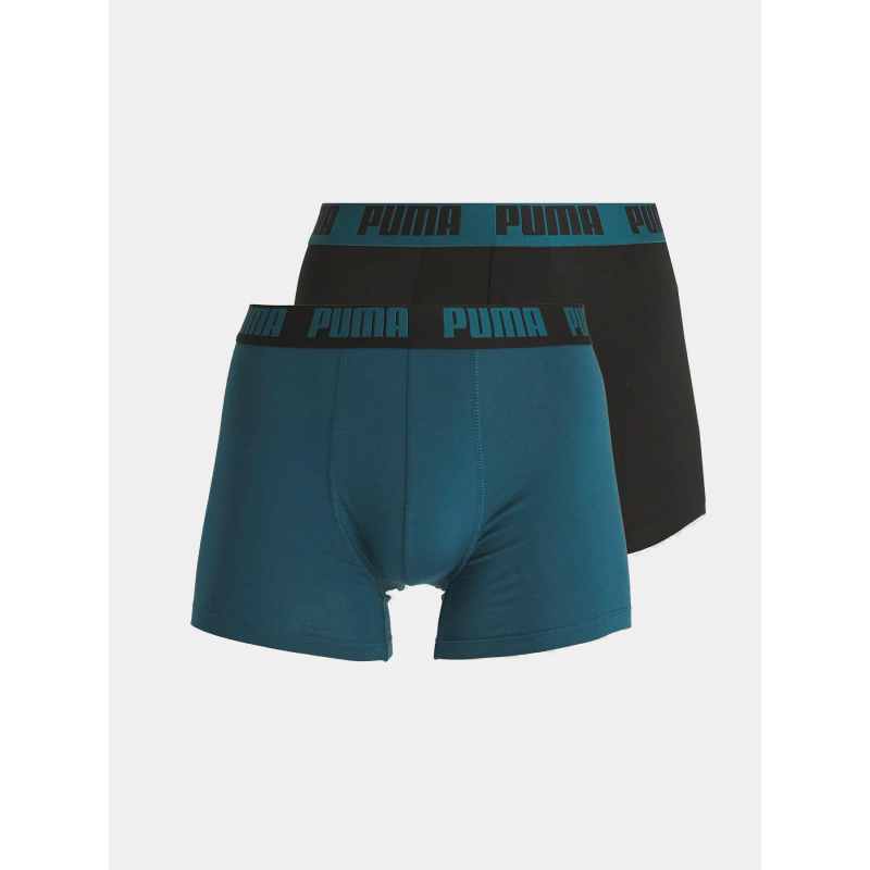 Pack 2 boxers everyday basic noir/vert homme - Puma