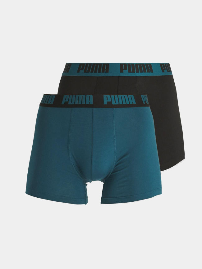 Pack 2 boxers everyday basic noir/vert homme - Puma