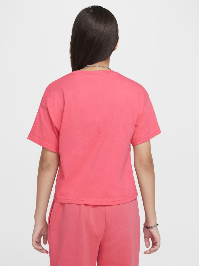 T-shirt à manches courtes sportwear essential rose fille - Nike