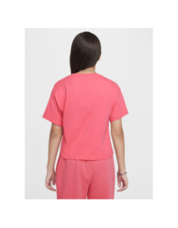 T-shirt à manches courtes sportwear essential rose fille - Nike