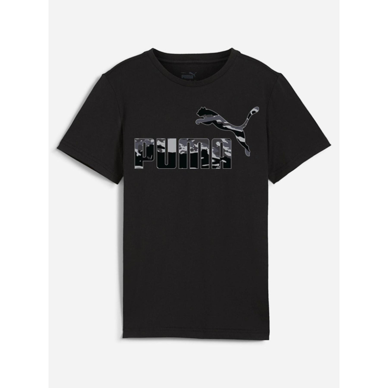 T-shirt camo graff noir garçon - Puma