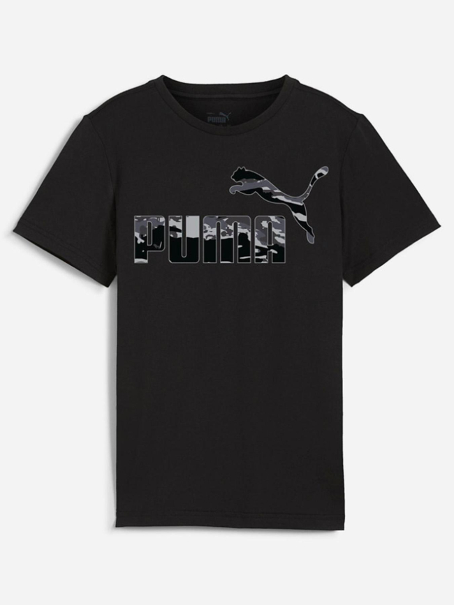 T-shirt camo graff noir garçon - Puma