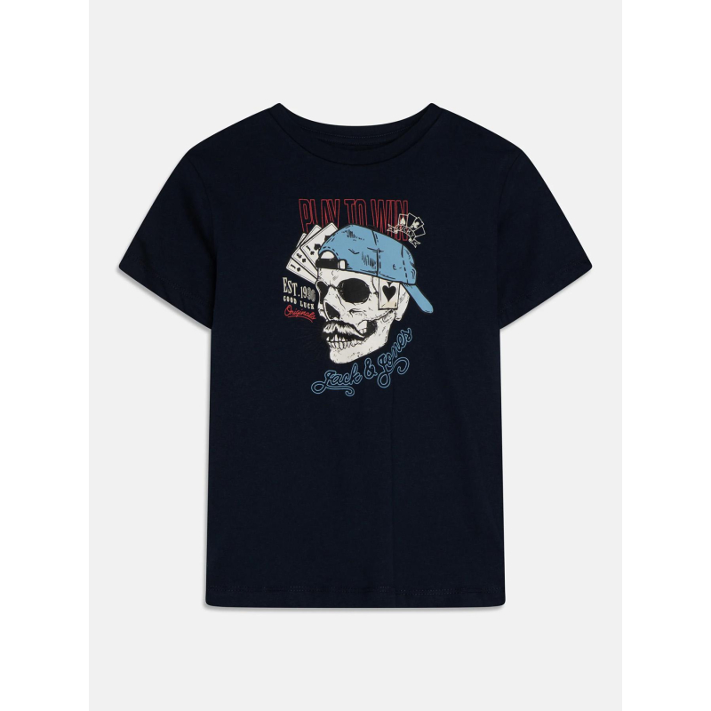 T-shirt roxbury bleu marine garçon - Jack & Jones