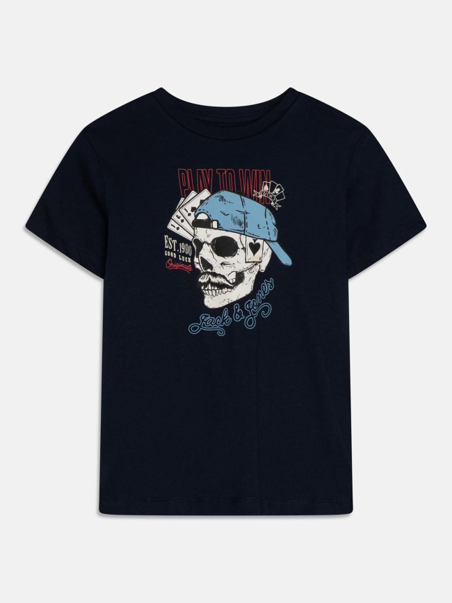 T-shirt roxbury bleu marine garçon - Jack & Jones