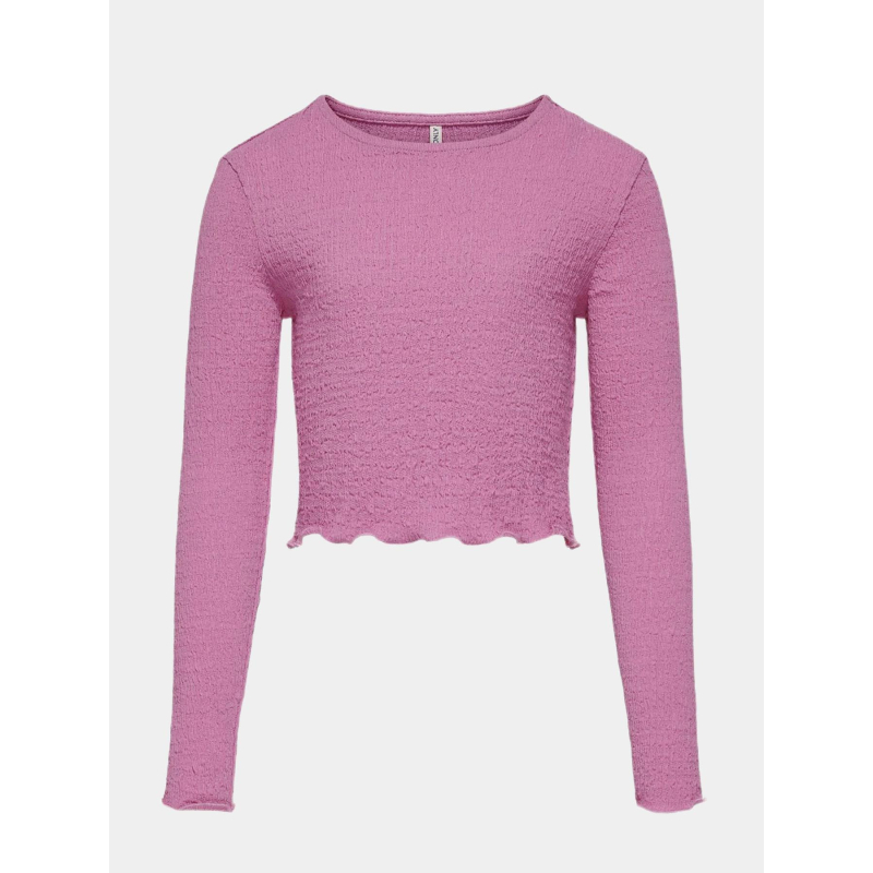 Crop top manches longues emma rose fille - Only