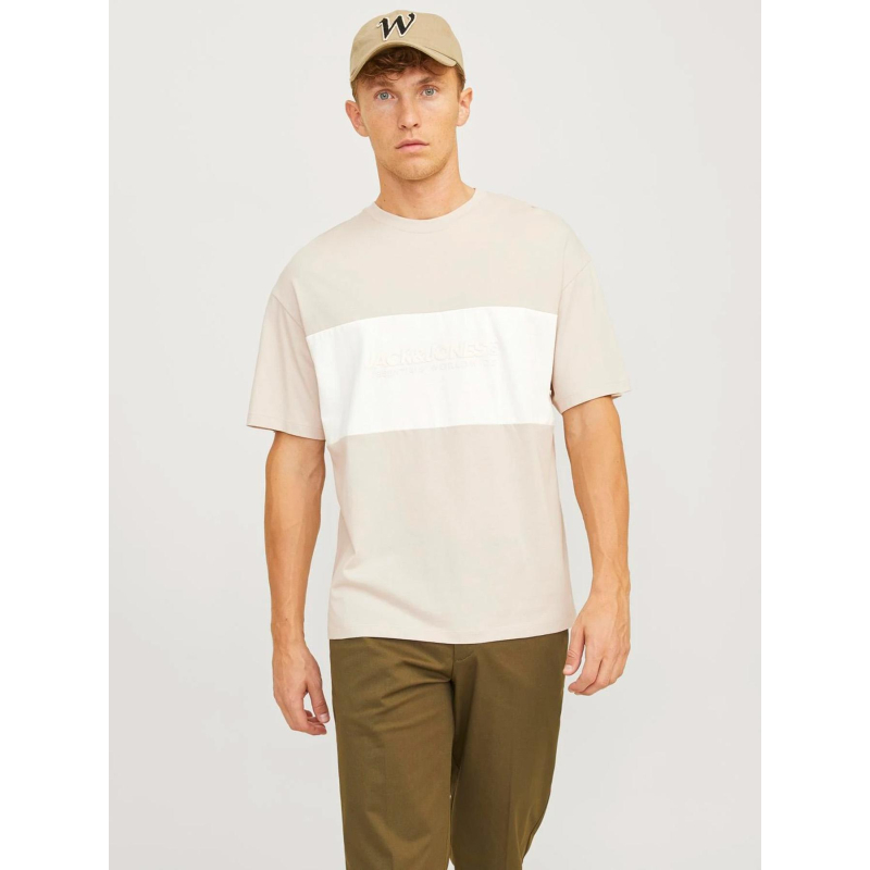 T-shirt à manches courtes legacy beige homme - Jack & Jones