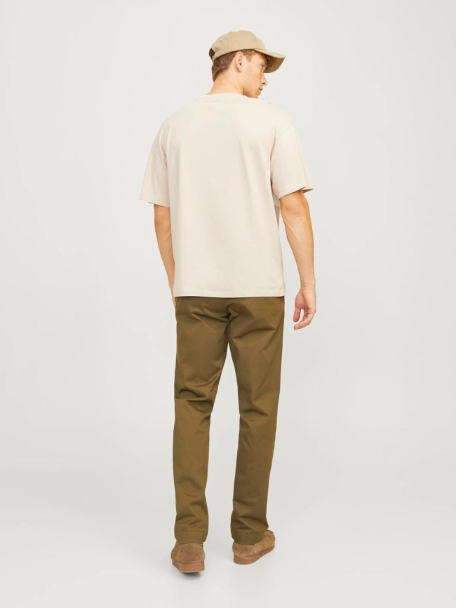 T-shirt à manches courtes legacy beige homme - Jack & Jones