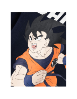 Sweat à capuche dragon ball z saiyan bleu marine enfant - Name It