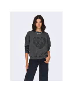 Sweat linda gris anthracite femme - Only