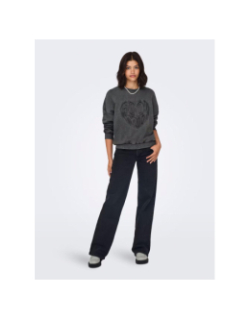 Sweat linda gris anthracite femme - Only