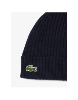 Bonnet laine bleu marine - Lacoste