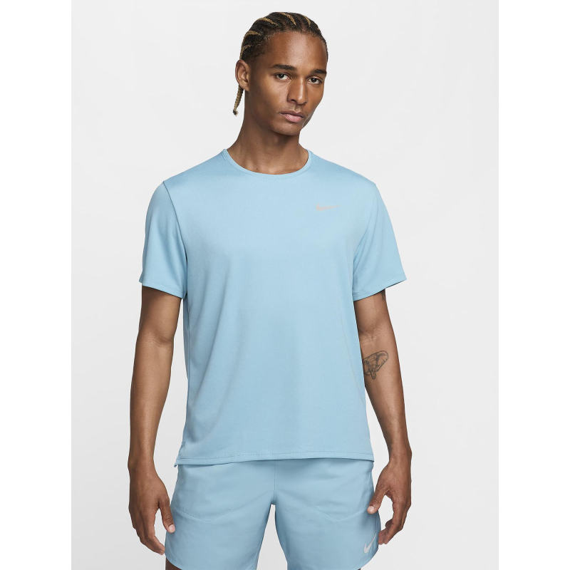 T-shirt de running dri-fit miler bleu homme - Nike