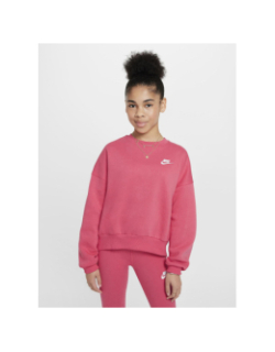 Sweat club flc crop rose fille - Nike