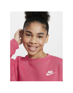 Sweat club flc crop rose fille - Nike