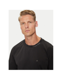 T-shirt neck logo noir homme - Calvin Klein