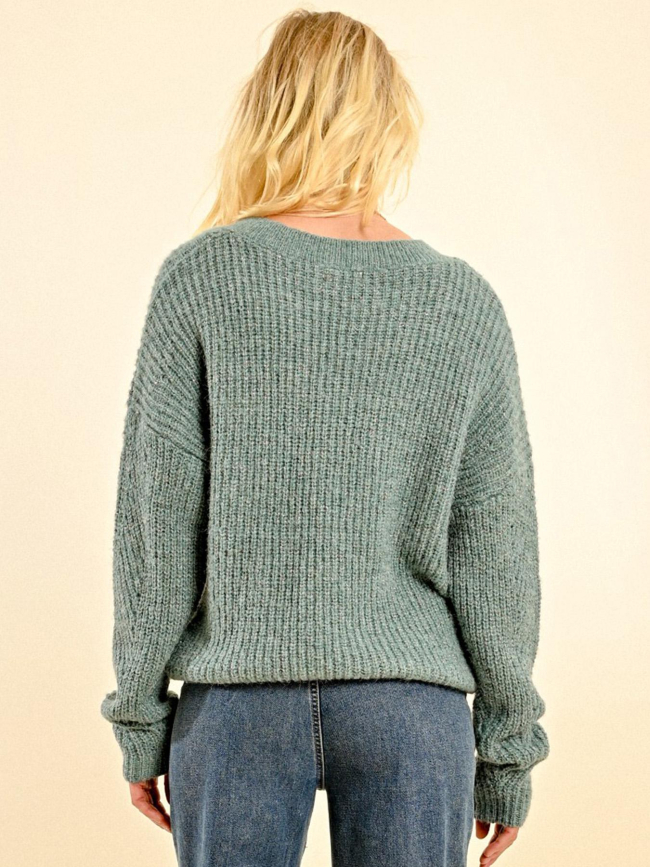 Pull en maille pailleté bleu femme - Molly Bracken