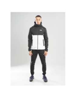 Ensemble survêtement keyzer blanc noir homme - Comme Des Loups