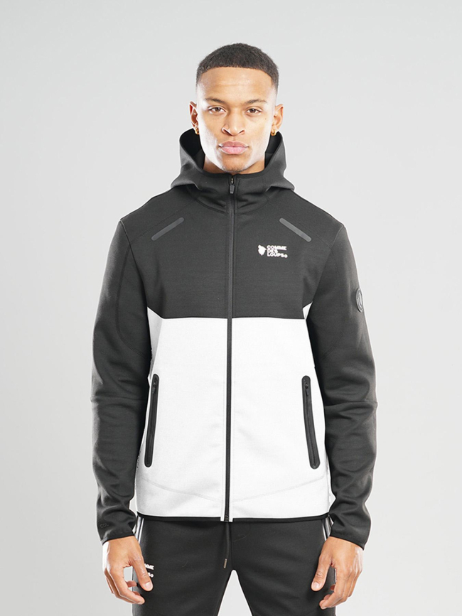 Ensemble survêtement keyzer blanc noir homme - Comme Des Loups