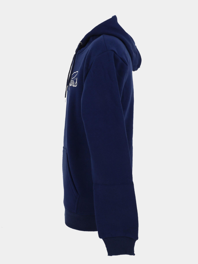 Sweat à capuche logo brodé bleu marine homme - Project X Paris