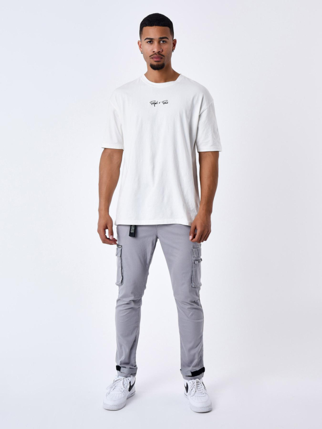 Pantalon cargo gris homme - Project X Paris