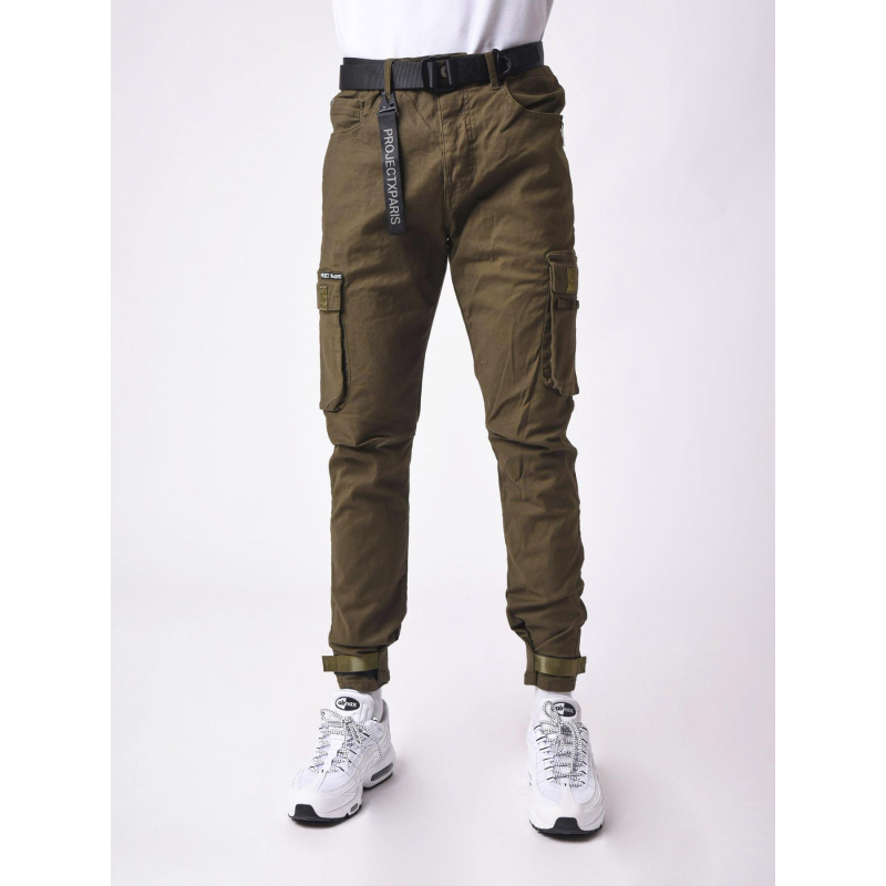 Pantalon cargo kaki homme - Project X Paris