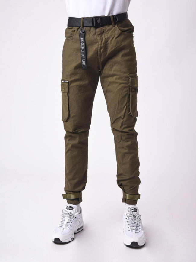 Pantalon cargo kaki homme - Project X Paris