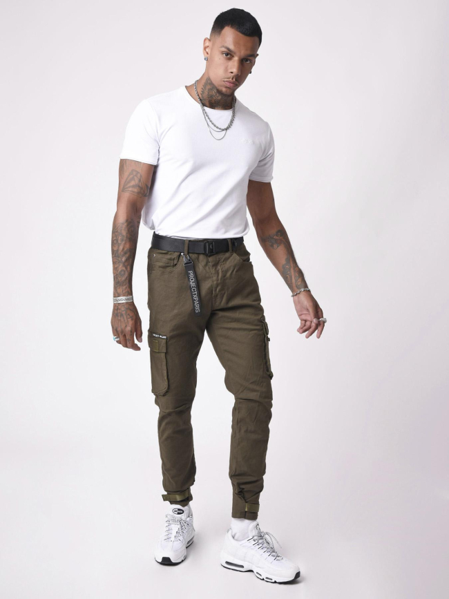 Pantalon cargo kaki homme - Project X Paris