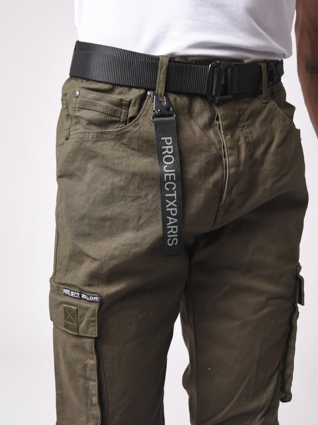 Pantalon cargo kaki homme - Project X Paris