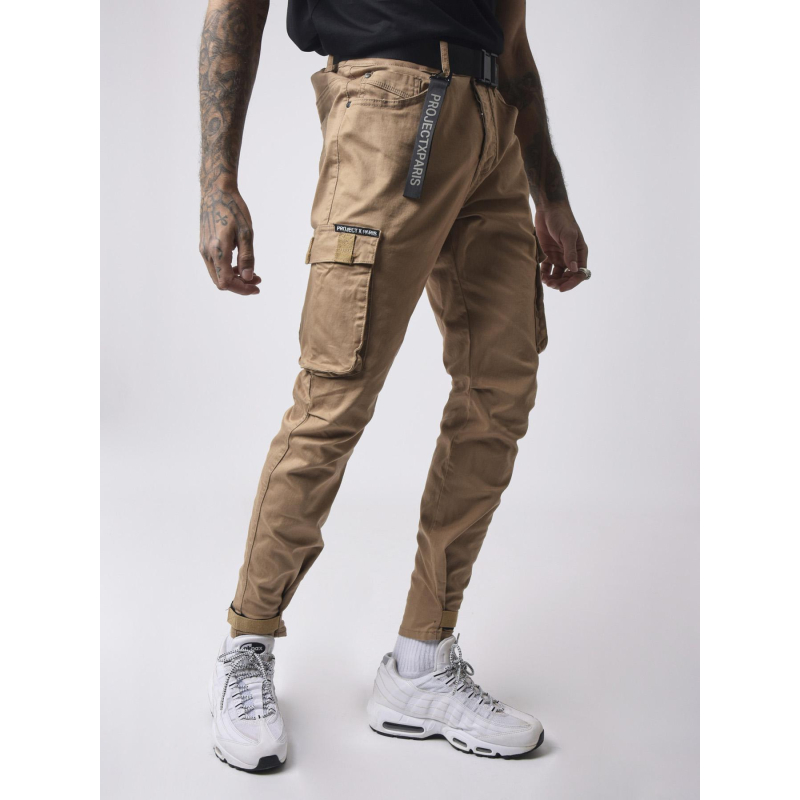 Pantalon cargo marron homme - Project X Paris