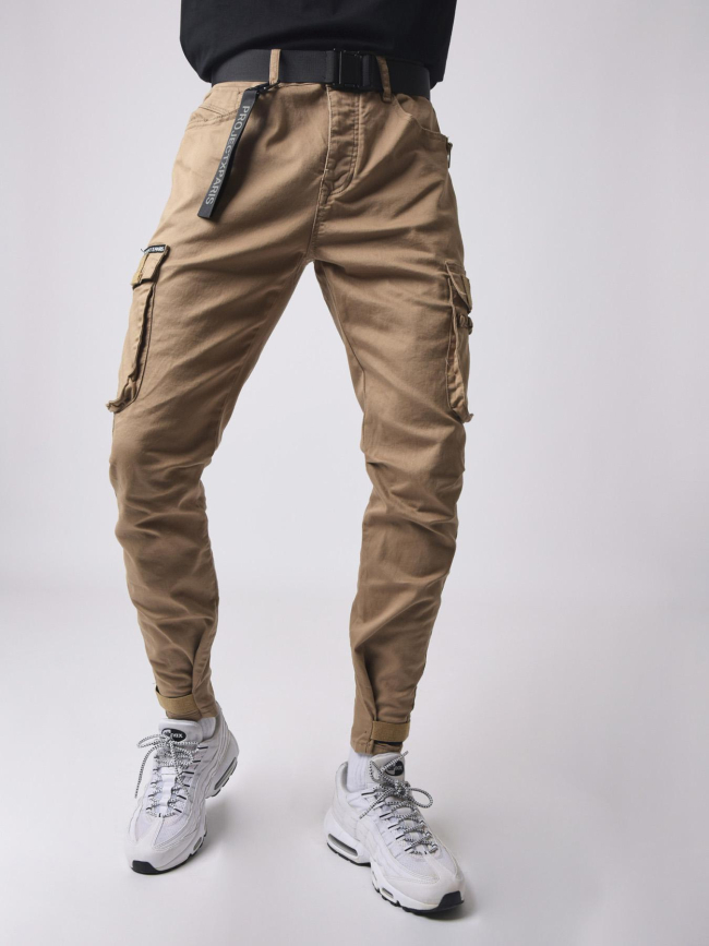 Pantalon cargo marron homme - Project X Paris