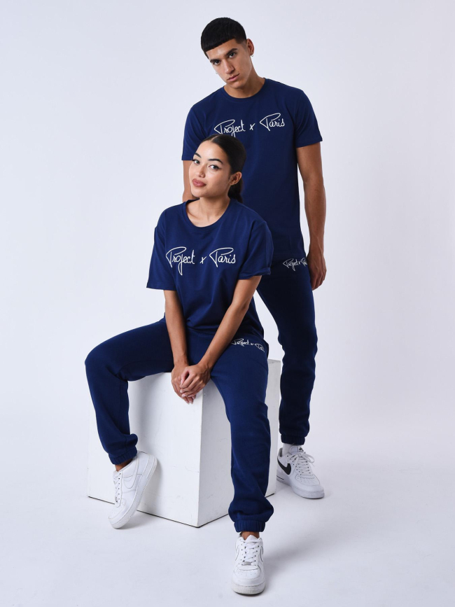 Jogging logo signature bleu marine - Project X Paris