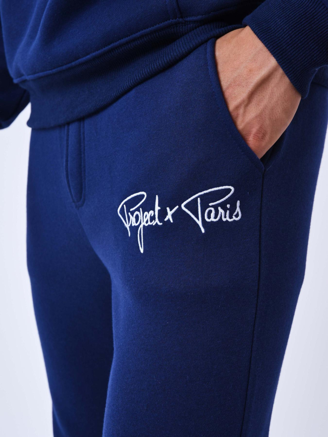 Jogging logo signature bleu marine - Project X Paris