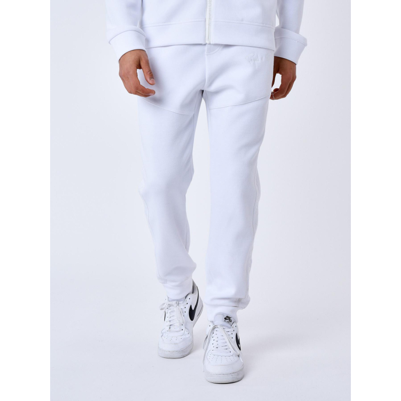 Jogging bande logo signature blanc homme - Project X Paris