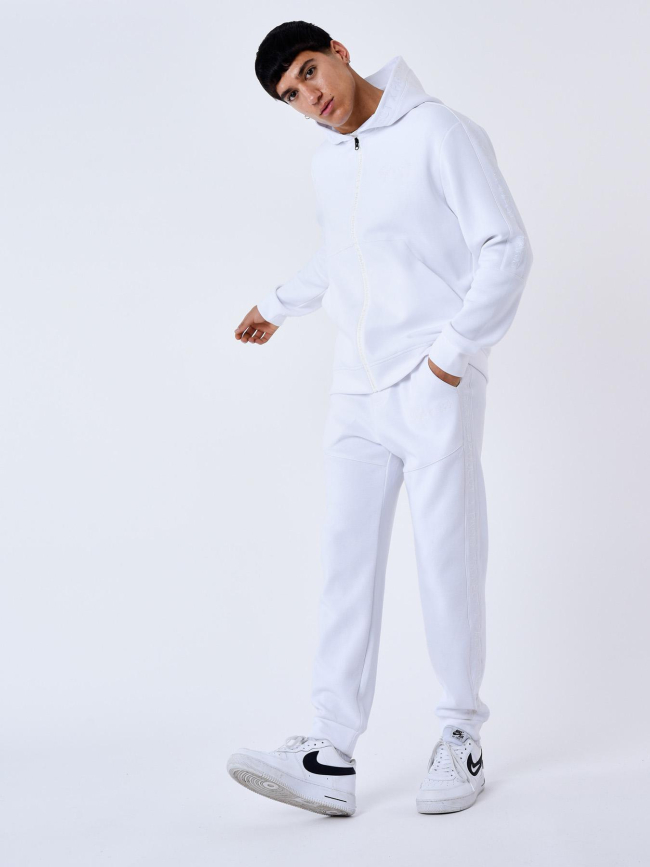 Jogging bande logo signature blanc homme - Project X Paris