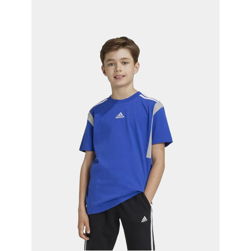 T-shirt classic 3 stripes bleu enfant - Adidas