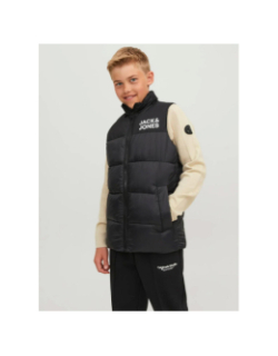 Doudoune sans manche toby noir garçon - Jack & Jones