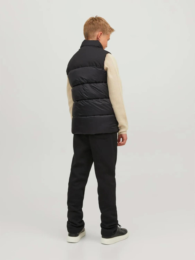 Doudoune sans manche toby noir garçon - Jack & Jones