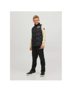 Doudoune sans manche toby noir garçon - Jack & Jones