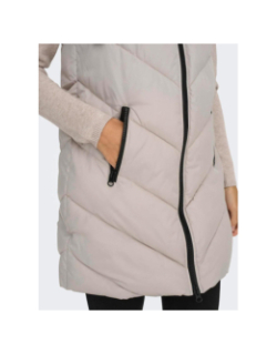 Doudoune sans manche skylar beige femme - JDY