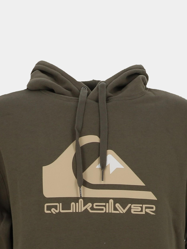 Sweat à capuche logo kaki homme - Quicksilver