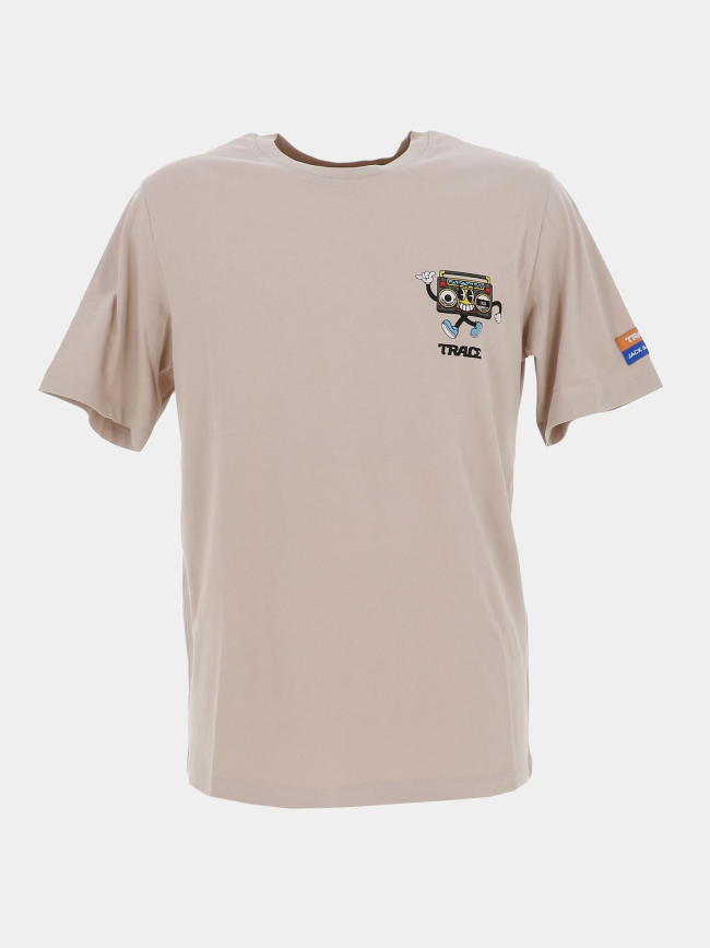 T-shirt à manches courtes trace boom gris homme - Jack & Jones